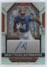 2023 Panini Prizm Draft Picks Mojo 23/25 Justin Shorter #DPA-JUS Auto 0ud4