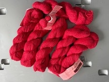 Louisa Harding Orielle DK Yarn Col 23 Poster Red Lot of 6 Skeins