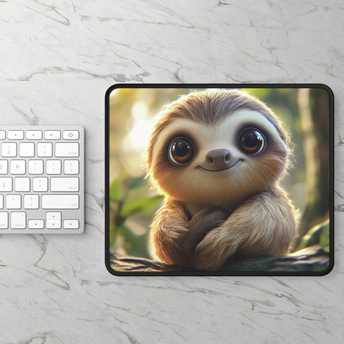 Cute Sloth Mouse Pad - Adorable Desk Accessory for Gamers - Foto 2 di 5