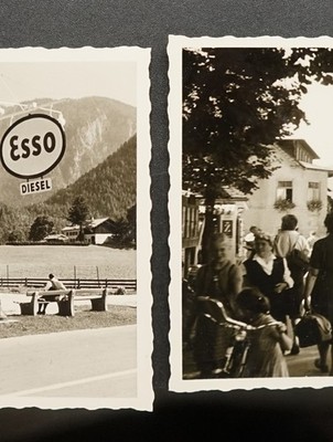 Foto Ansicht Esso Tankstelle Diesel Schild Inzell Bayern Werbung Gebäude Haus