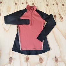 Under Armour ColdGear Women's Size S Pink Black Colorblock Quarter Zip Pullover