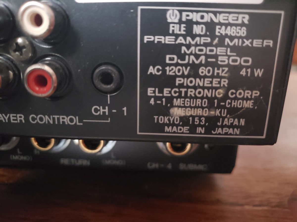Pioneer DJM 500 Professional DJ Mixer | eBay