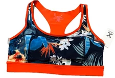 Xersion Women'sBRA MÉDIUM COMPRESSION ISLA FLORAL Size LARGE NEW WITH TAGS