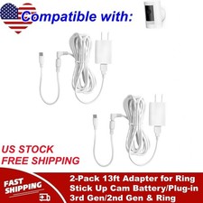 2-Pack 13ft Adapter for Ring Stick Up Cam Battery/Plug-in 3rd Gen/2nd Gen  Ring