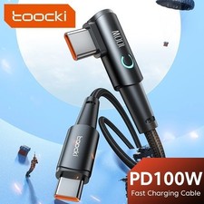 90 Degree Fast Charge USB-C to C Cable Type C Charger Cord L Quick Charging 100w