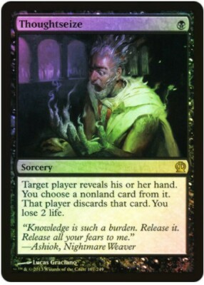 Magic the Gathering MtG Theros Rare Foil Thoughtseize #107 | eBay