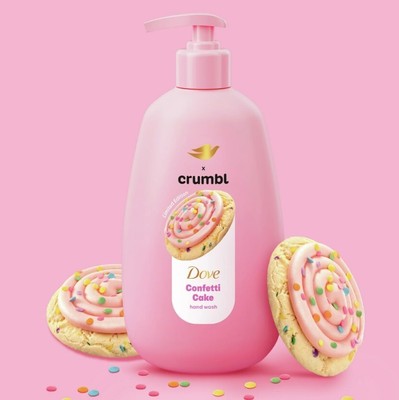 Dove Crumbl Moisturizing Liquid Hand Wash Confetti Cake 12OZ Limited Edition