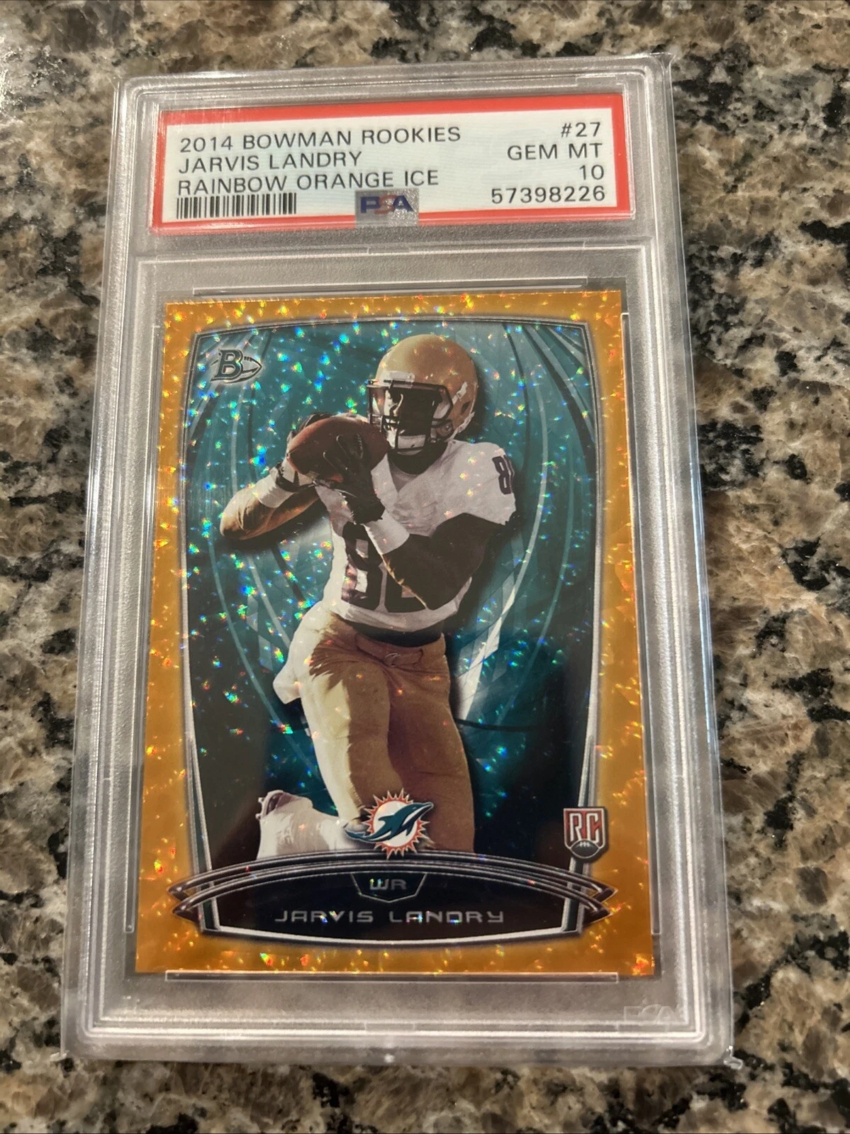 Jarvis Landry Bowman Rookies #27 Rainbow Orange Ice