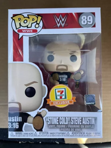 Funko POP! WWE STONE COLD STEVE AUSTIN 2 BELTS 7-11 EXCLUSIVE In Hand