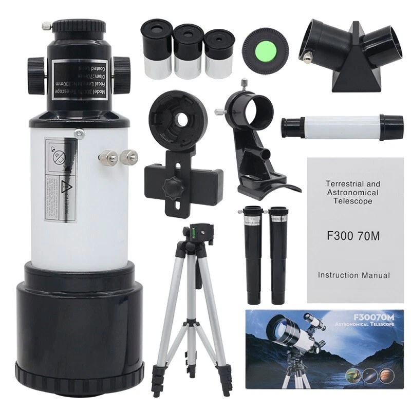 150X Refractive Astronomical Telescope Outdoor HD Night Vision Present DIY Kit - Image 2 of 4
