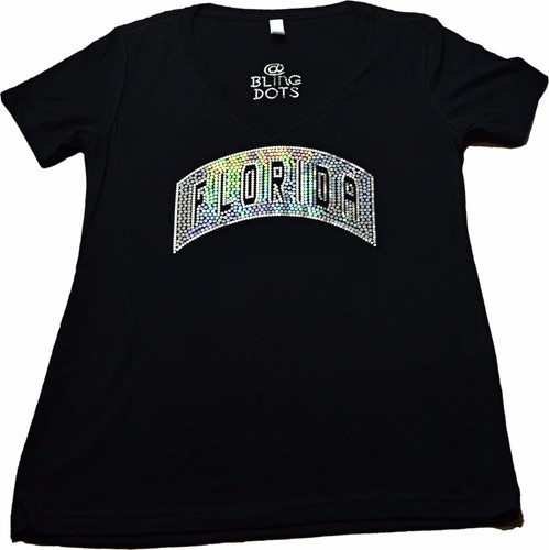 Camiseta Bling Shirt Lentejuelas Brillante Florida Sin Estrás Brillante - Imagen 3 de 6