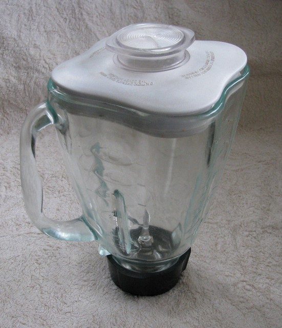 OSTER Glass Blender 5 Cup Clover Widemouth Jar Pitcher Assembly with