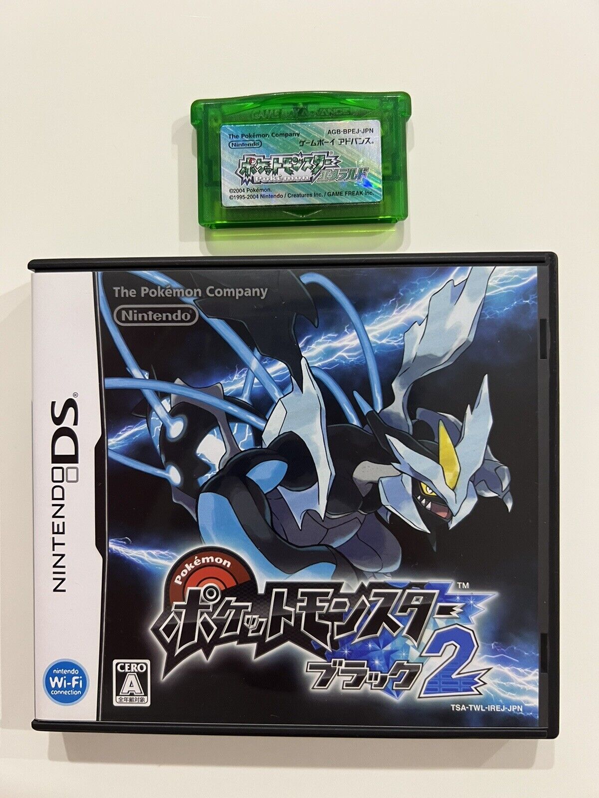 Pokemon Emerald White2 2set Nintendo DS GameBoy Advance Japanese