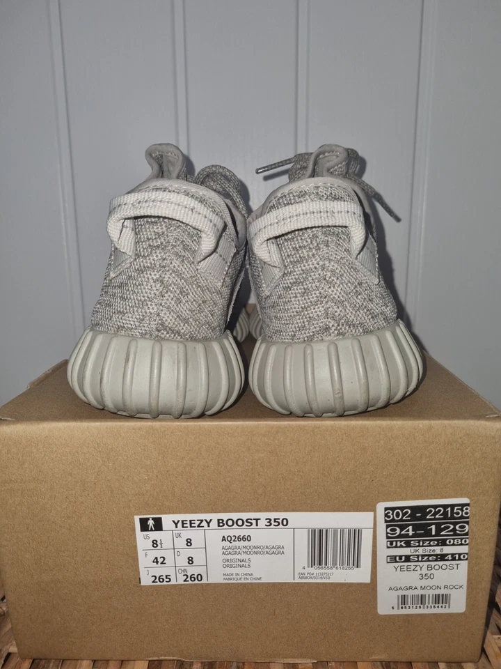 Size UK 8 - adidas Yeezy Boost 350 V1 Moonrock, photo 3 of 5