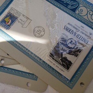 Huge lot of 1960s-1970s United Nations stamps/pages