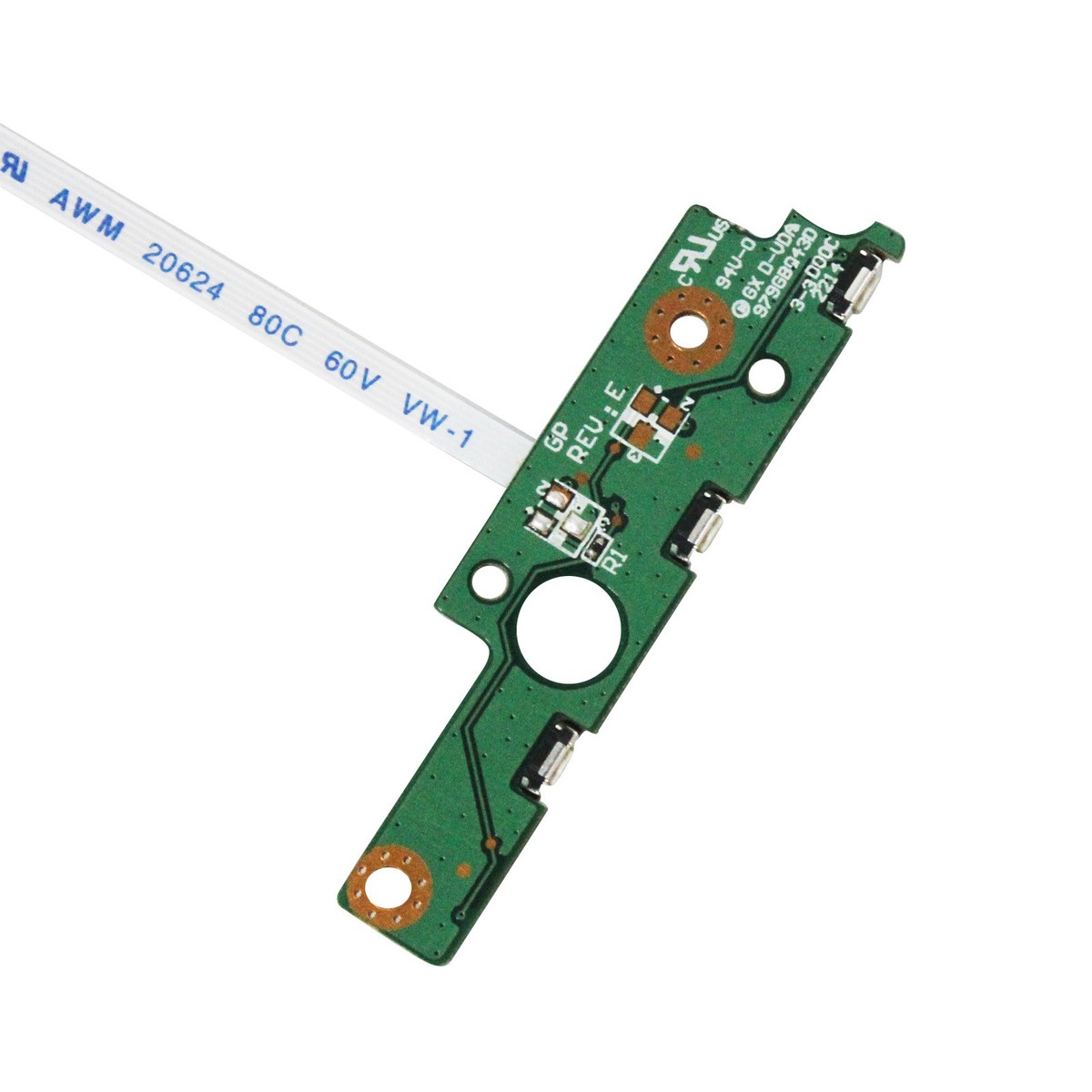 For Toshiba Satellite P55W-B Power Button Board w/ Cable 
