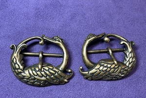 Authentic MIU MIU Womens Bag Shoe Belt Replacement Metal Buckles 