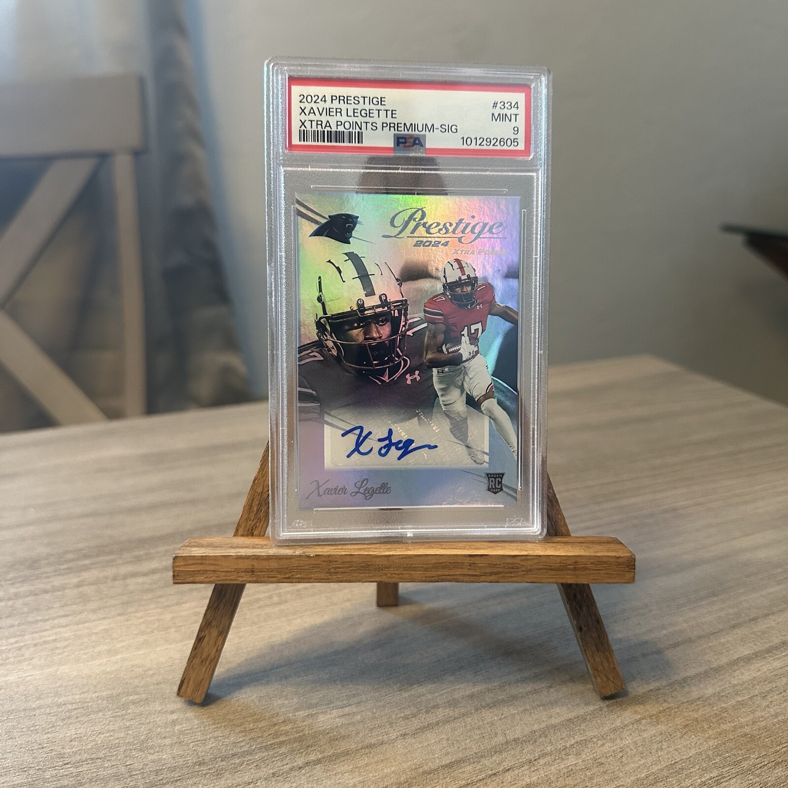 Perstige 2024 Xavier Legette Auto Psa 9 