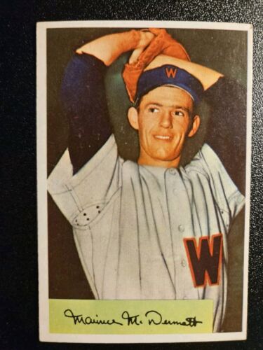 1954 Bowman #56 Maurice McDermott EXMT Washington Senators