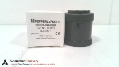 PEPPERL FUCHS VAZ-HORN-70MM-105DBA STACK LIGHT AUDIBLE ALARM 205225, NEW #326184