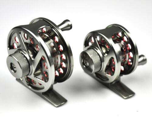 NEW Space Aluminum Fly Fishing Reel 2+1BB Metal Drag Fly Wheel 1:1 Silver&Red - Afbeelding 1 van 10