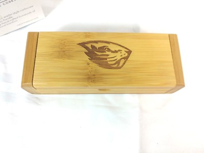 NCAA Oregon State Beavers Elan Deluxe Waiter's Corkscrew in Gift Box, Bamboo