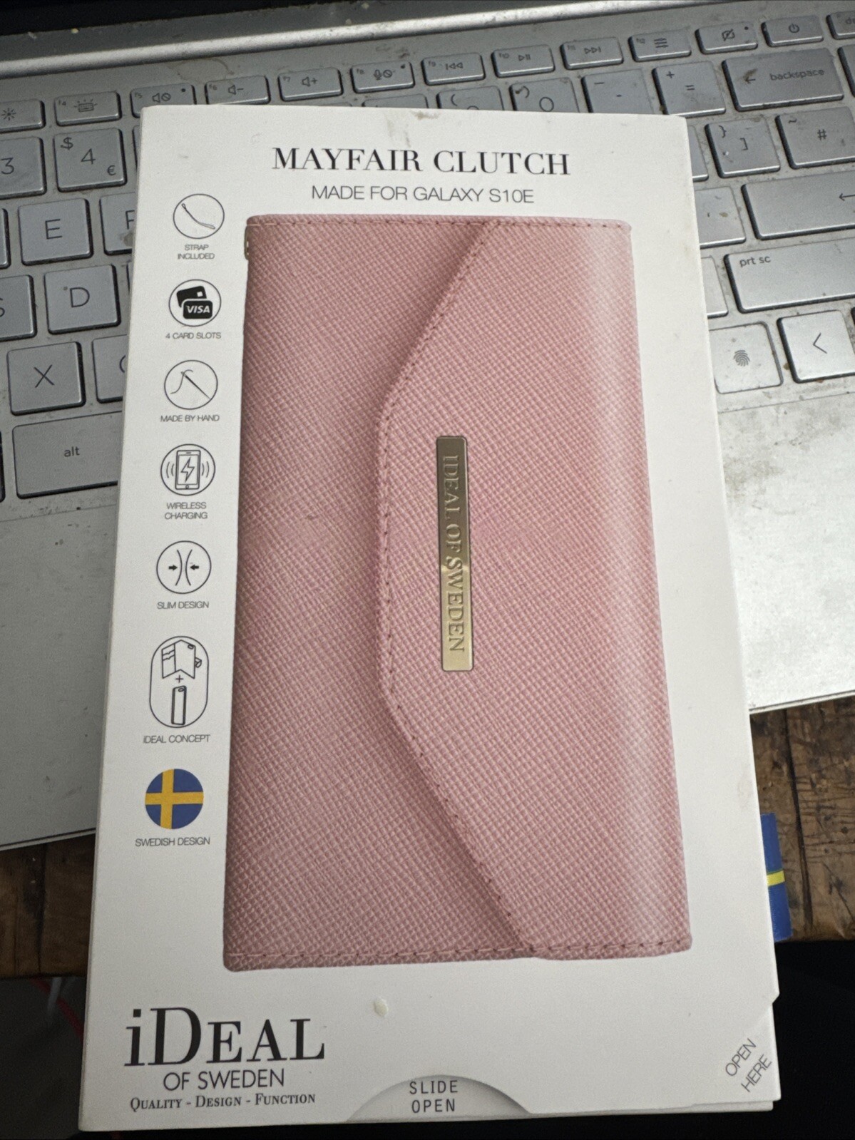 iDeal of Sweden Mayfair Luxury Clutch Magnetic Design Wallet Case Galaxy S10E