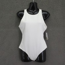 BP. White Bodysuit Women s Size Small Nylon Blend High Neck Tank 4871