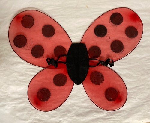 Rubie's LADYBUG lady Bug Halloween Costume Dress & Wings Girl's Size Large - Picture 7 of 13