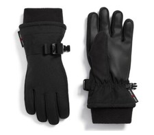 Boy's Ski Gloves Zeroxposur Size L/XL Wrist Adjustment- Black