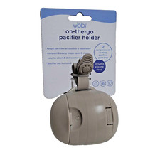 Ubbi On The Go Dual Pacifier Holder with 2 compartments NEW
