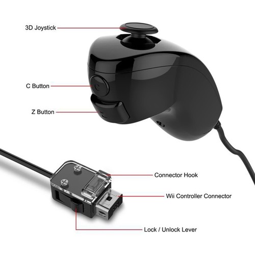 Lightweight Stylish 2in1 Controller with Built-in Accelerator for Nintendo Wii U - Picture 3 of 13