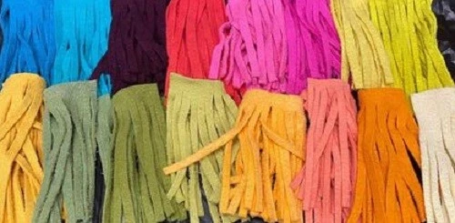 Original Chamois for Worms Dyed Various Colours 10 strips pr pk Gordon Griffiths