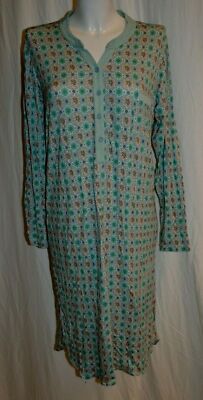 PIP STUDIO double check Nachthemd Schlafkleid langarm S blau NEU
