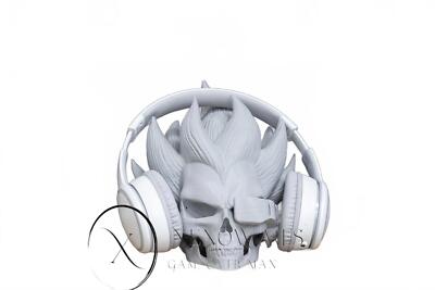 Character Skull Headphone Stand Headphone Display , Room Decor , Gaming , Office