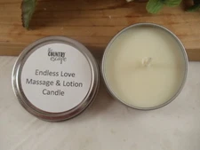 Endless Love Scented Massage and Lotion Candle - w/Jojoba Oil- Shea Butter