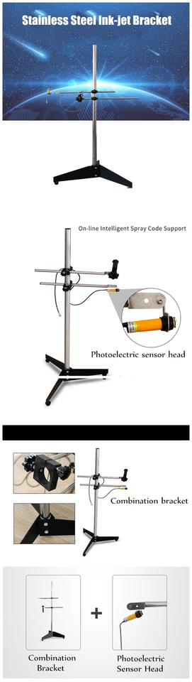 Handheld Inkjet Printer Bracket Stainless Steel Fits Automatic Production Line - Image 3 of 4