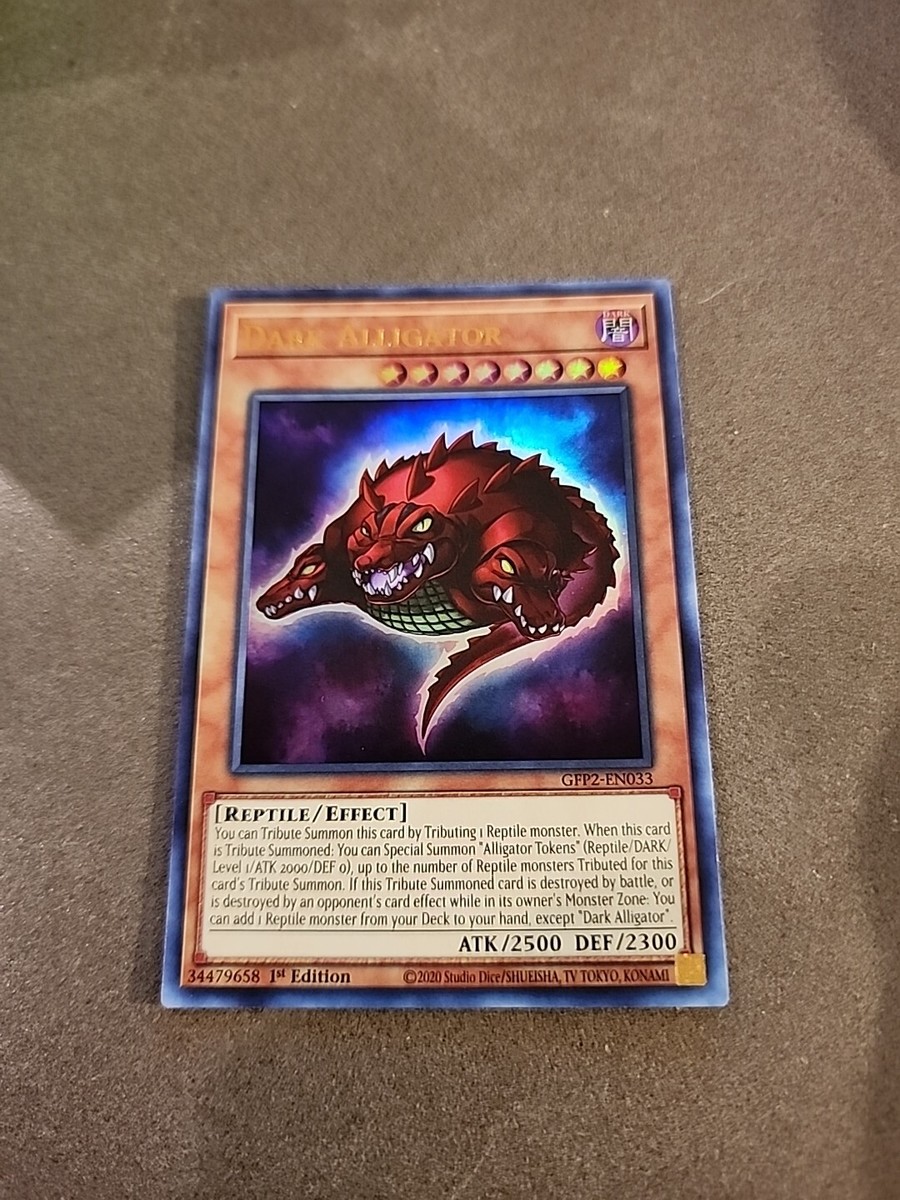 YuGiOh GFP2-EN033 Dark Alligator The 2nd Haunting Ultra Rare YuGiOh GFP2-EN033 Dark Alligator The 2nd Haunting Ultra Rare