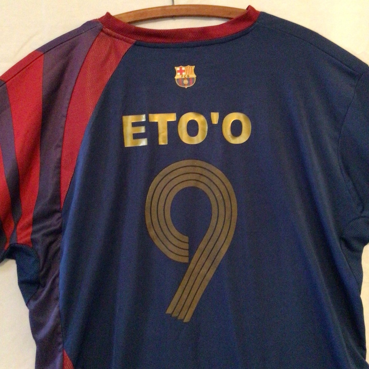 FCB ETO'O 9 FC Barcelona Rhinox Mens Size XL Soccer Short