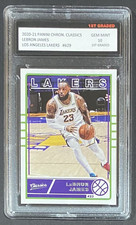 2020-21 CHRONICLES CLASSICS LEBRON JAMES 1ST GRADED 10 LOS ANGELES LAKERS #629