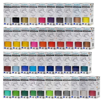 Craftcut Premium Vinyl Folie matt 13,9x244 cm/versch. Farben/Box für Plotter
