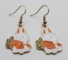 Easter Bunny with Carrot fishhook earrings