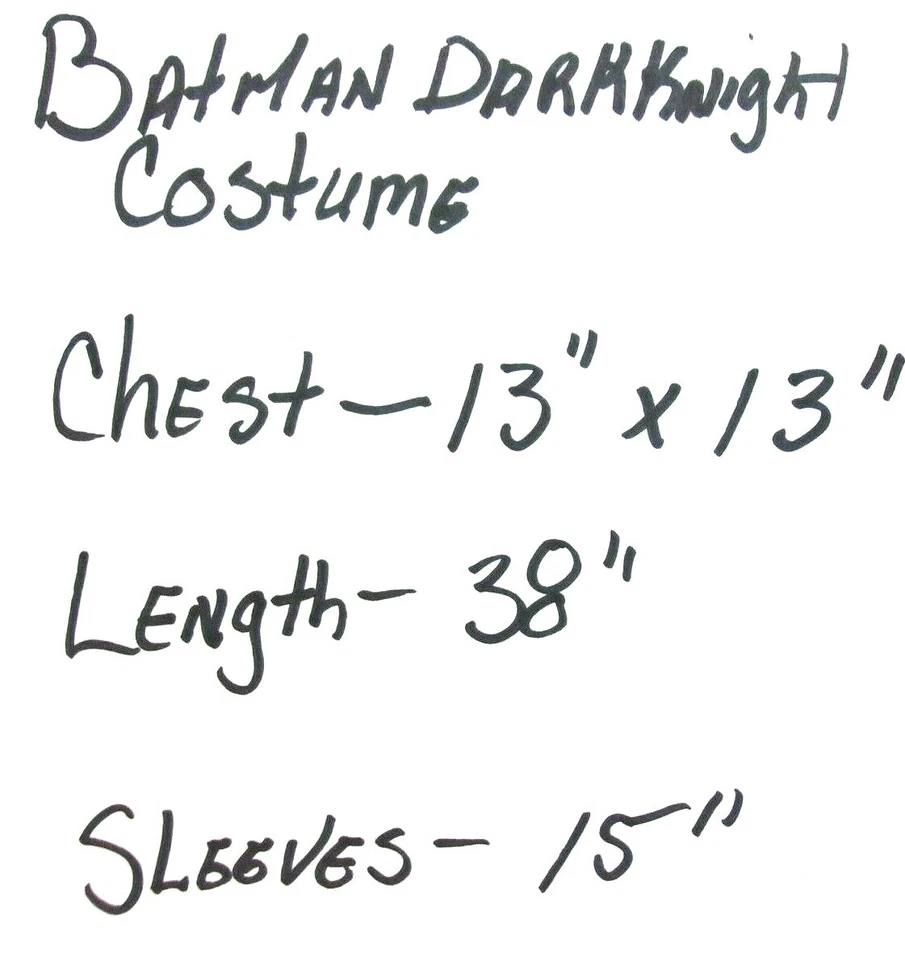 DC Comics Batman Costume Jumpsuit Boys Size Small Black Cape And Mask Not Padded - Image 3 of 4