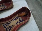 VINTAGE ARABIAN PERSIAN GENIE LEATHER HANDMADE EMBROIDERED CURLED CURL TOE SHOES — photo 2