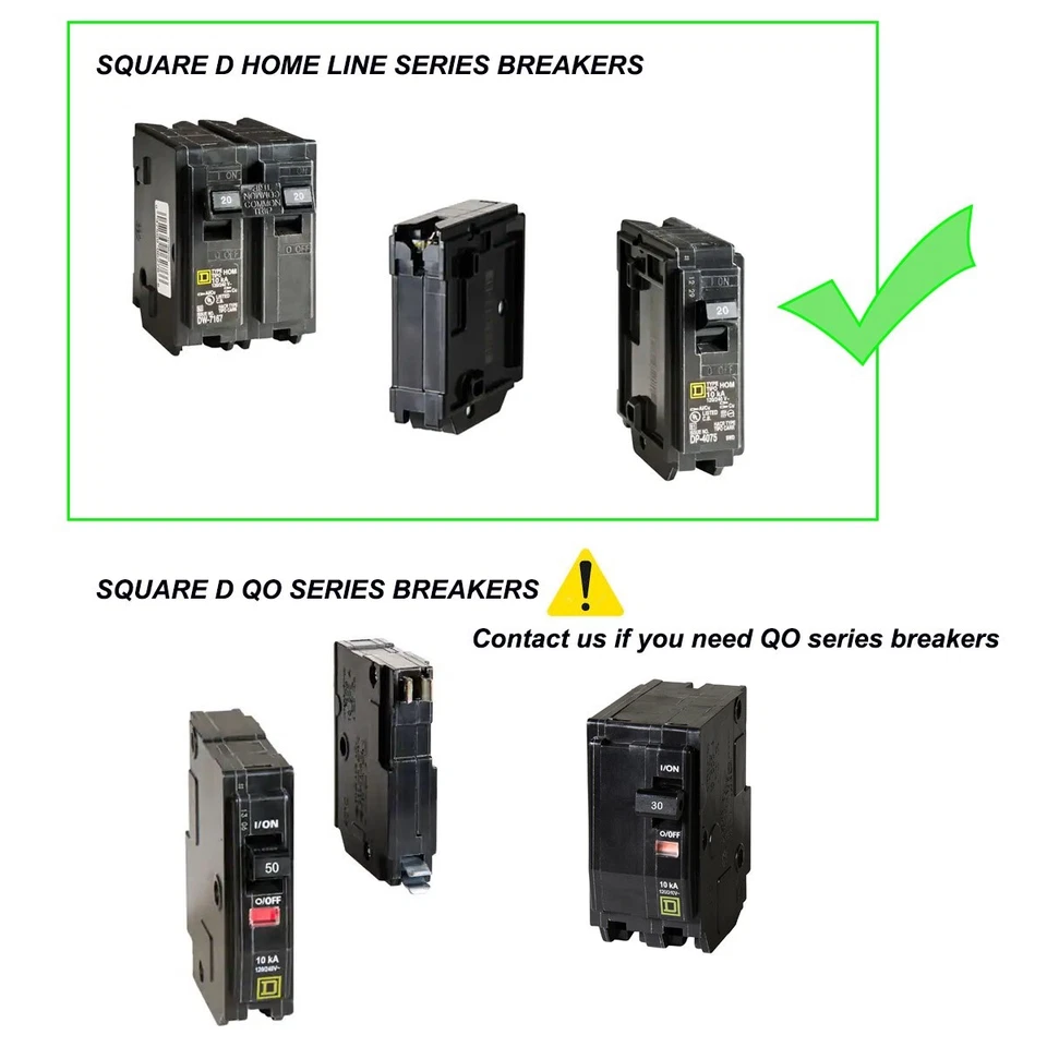 Kit de bloqueo de generador de 9000-15000 vatios con caja de entrada para panel Square D Homeline Foto 3 de 4