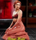 40mm Total Height Resin Female Warrior unpainted unassembled TD-7024