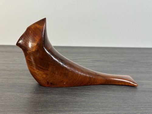 Hand Carved Wood, Cardinal Bird Figure 7” Handmade by Ralph Heuer - Picture 2 of 10