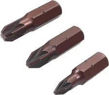 Utoolmart Pozidriv Screwdriver Bits, PZ1+PZ2+PZ3 Pozidriv Head Screw Driver Bit,