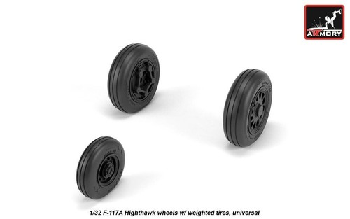 Armory Models AR AW32305 Scale 1:32 F-117A Nighthawk wheels w/ weighted tires - Picture 18 of 24