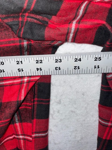 Vintage Flannel Shirt Mens L McGregor Lumberjack Red Black Tartan 100% Cotton - Picture 8 of 9